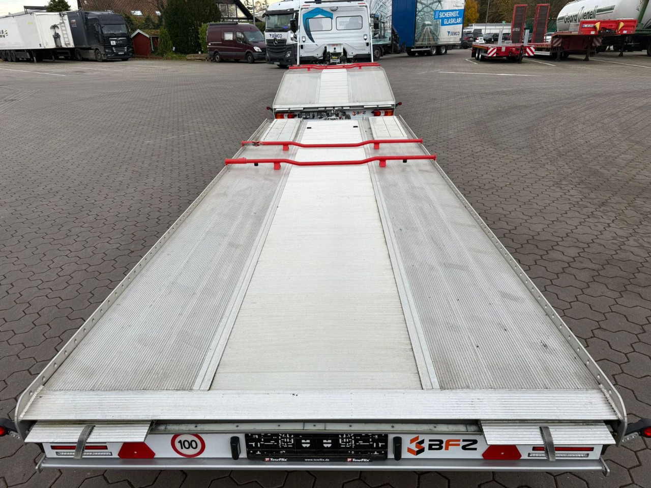 Biltransportør lastbil Mercedes-Benz Atego 918L Autotransporter mit BFZ Anhänger: billede 14 Biltransportør lastbil Mercedes-Benz Atego 918L Autotransporter mit BFZ Anhänger: billede 14