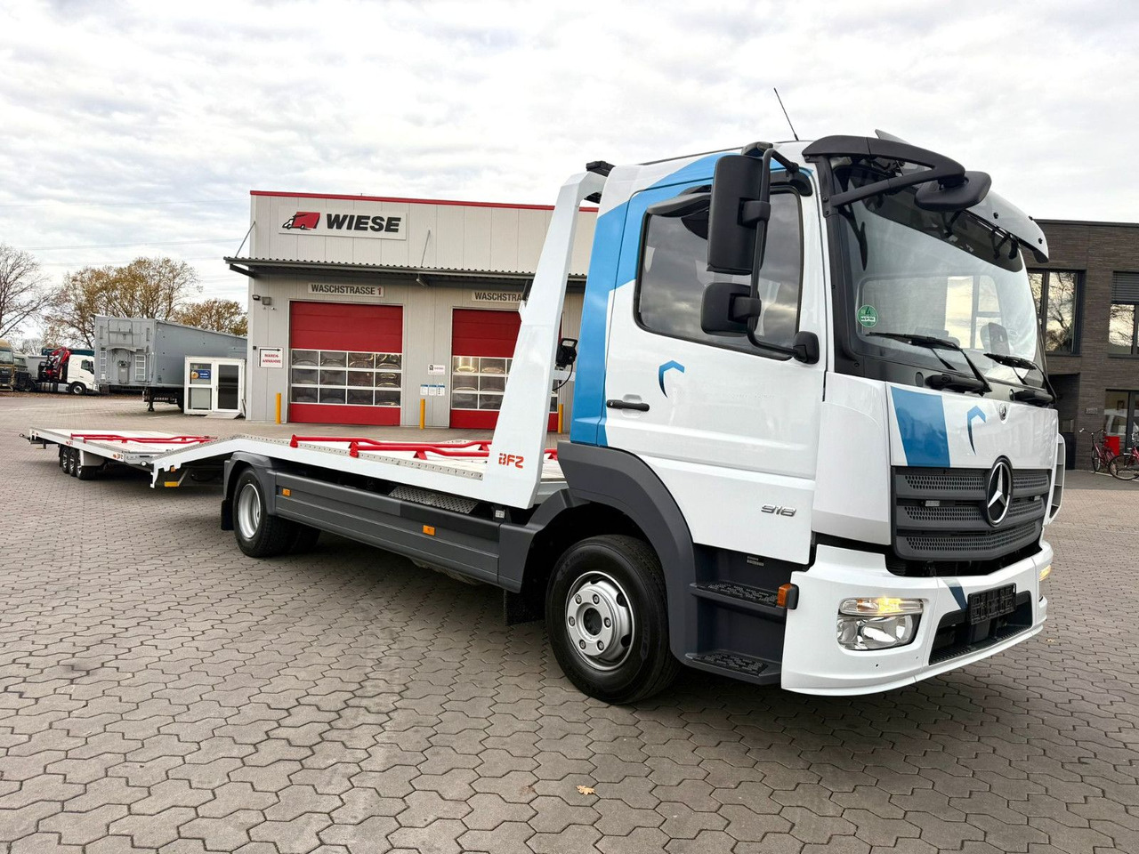 Mercedes-Benz Atego 918L Autotransporter mit BFZ Anhänger - Biltransportør lastbil: billede 4 Mercedes-Benz Atego 918L Autotransporter mit BFZ Anhänger - Biltransportør lastbil: billede 4