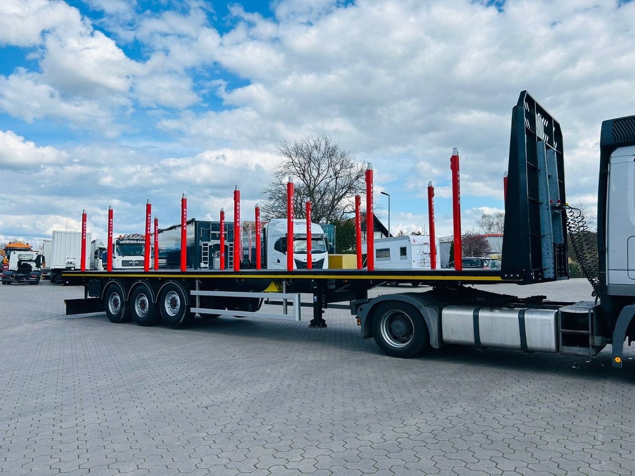 PAVIC 3-Achs Plattform-Auflieger/Leergew. ca. 7,1t - Sættevogn til tømmer: billede 2 PAVIC 3-Achs Plattform-Auflieger/Leergew. ca. 7,1t - Sættevogn til tømmer: billede 2