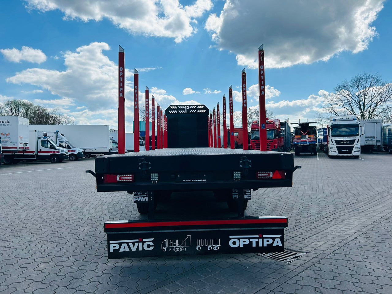 PAVIC 3-Achs Plattform-Auflieger/Leergew. ca. 7,1t - Sættevogn til tømmer: billede 5 PAVIC 3-Achs Plattform-Auflieger/Leergew. ca. 7,1t - Sættevogn til tømmer: billede 5