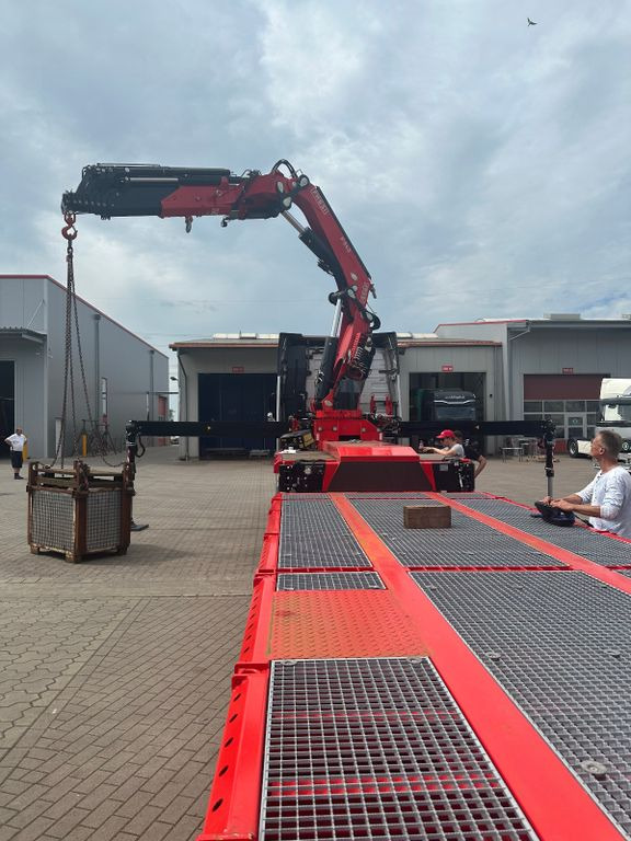 Wiese Stufensattel Tieflader mit Kran Fassi F545 Wiese Stufensattel Tieflader mit Kran Fassi F545 - Nedbygget platform sættevogn: billede 4 Wiese Stufensattel Tieflader mit Kran Fassi F545 Wiese Stufensattel Tieflader mit Kran Fassi F545 - Nedbygget platform sættevogn: billede 4