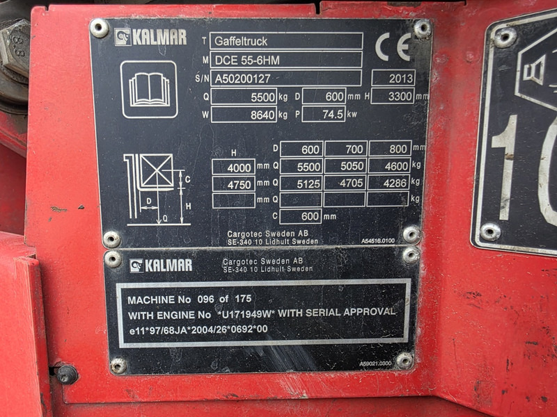 Kalmar DCE 55-6HM diesel heftruck kalmar forklift diesel 5.5 ton - Diesel gaffeltruck: billede 4 Kalmar DCE 55-6HM diesel heftruck kalmar forklift diesel 5.5 ton - Diesel gaffeltruck: billede 4