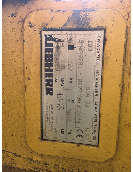 Liebherr likufix sw33 liebherr likufix sw 33 - Hurtigskift for Entreprenørmaskin: billede 5 Liebherr likufix sw33 liebherr likufix sw 33 - Hurtigskift for Entreprenørmaskin: billede 5