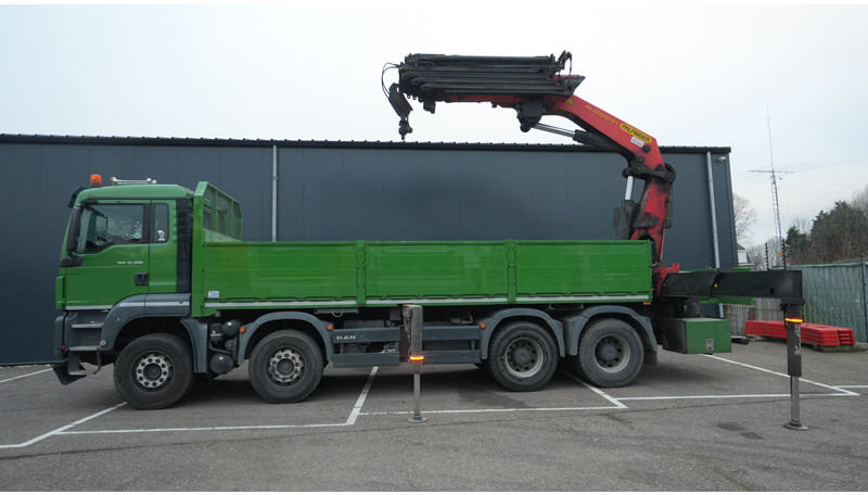 MAN TGS 41.460 8X4 OPEN BOX WITH PALFINGER PK 40002 EH CRANE 384.000KM - Lastbil med kran: billede 1 MAN TGS 41.460 8X4 OPEN BOX WITH PALFINGER PK 40002 EH CRANE 384.000KM - Lastbil med kran: billede 1