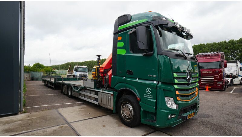 Mercedes-Benz Actros 2542 6x2 machine/car transport combi with Elenbaas trailer and Palfinger PK 27001 crane - Trækker: billede 4 Mercedes-Benz Actros 2542 6x2 machine/car transport combi with Elenbaas trailer and Palfinger PK 27001 crane - Trækker: billede 4