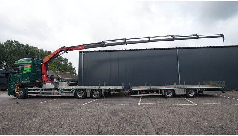 Mercedes-Benz Actros 2542 6x2 machine/car transport combi with Elenbaas trailer and Palfinger PK 27001 crane - Trækker: billede 1 Mercedes-Benz Actros 2542 6x2 machine/car transport combi with Elenbaas trailer and Palfinger PK 27001 crane - Trækker: billede 1