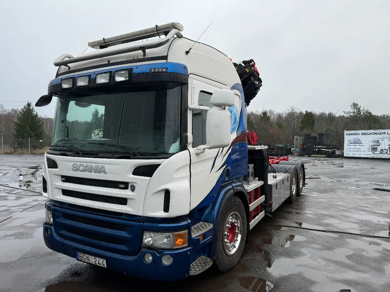 Scania P420 6X2*4, Hooklift-truck with Crane, 2008 - Lastbil, Lastbil med kran: billede 2 Scania P420 6X2*4, Hooklift-truck with Crane, 2008 - Lastbil, Lastbil med kran: billede 2