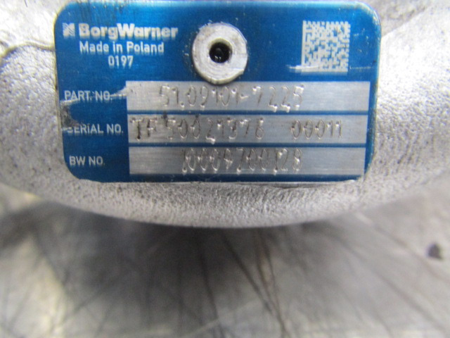 MAN TGM 340 DO836 TURBO BORGWARNER P/NO 51.09101.7225 - Turbolader for Lastbil: billede 3 MAN TGM 340 DO836 TURBO BORGWARNER P/NO 51.09101.7225 - Turbolader for Lastbil: billede 3
