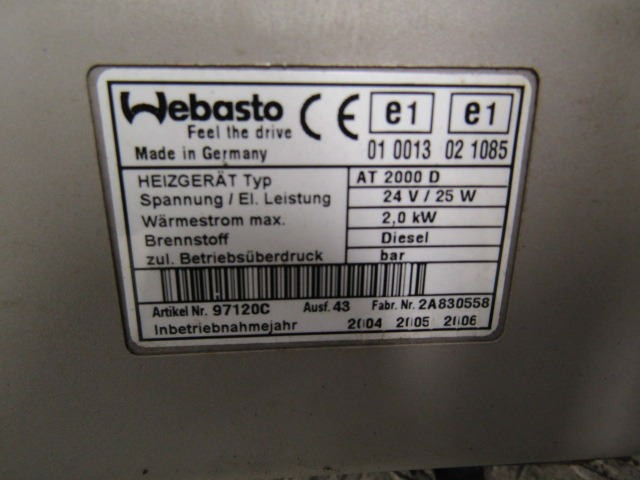 RENAULT MIDLUM CAB NIGHT HEATER TYPE WEBASTO AIR TOP 2000 - Førerhus og interiør for Lastbil: billede 3 RENAULT MIDLUM CAB NIGHT HEATER TYPE WEBASTO AIR TOP 2000 - Førerhus og interiør for Lastbil: billede 3