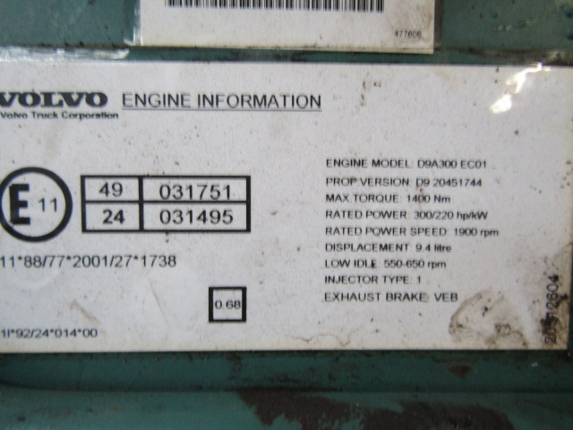 VOLVO FM9 D9A 300 ENGINE ECU EURO 3 - Kontrol blok for Lastbil: billede 3 VOLVO FM9 D9A 300 ENGINE ECU EURO 3 - Kontrol blok for Lastbil: billede 3