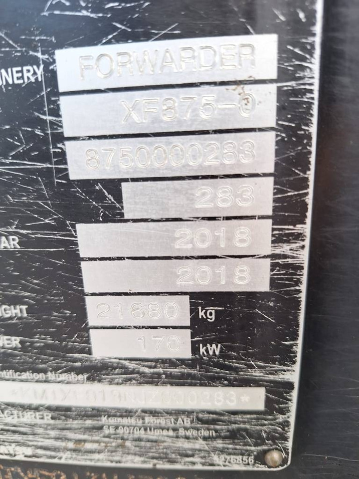 Udkørselsmaskine Komatsu 875: billede 12 Udkørselsmaskine Komatsu 875: billede 12