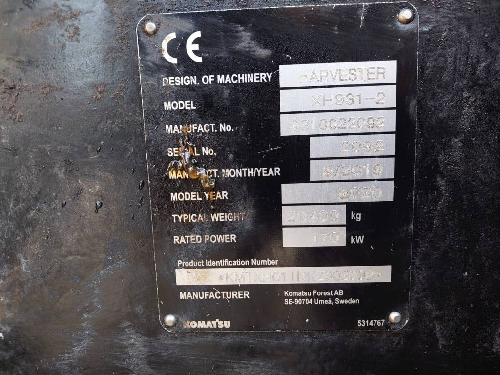 Skovmaskine Komatsu 931: billede 12