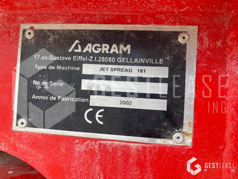Agram JET SPREAD 181 - Gødningsspreder: billede 5 Agram JET SPREAD 181 - Gødningsspreder: billede 5