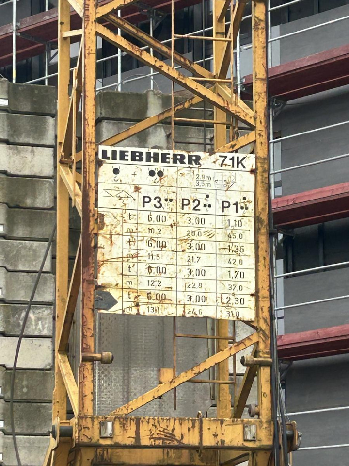 Liebherr 71k Baukran Turmdrehkran 71 K / Baujahr 2003 gebraucht - Tårnkran: billede 5 Liebherr 71k Baukran Turmdrehkran 71 K / Baujahr 2003 gebraucht - Tårnkran: billede 5