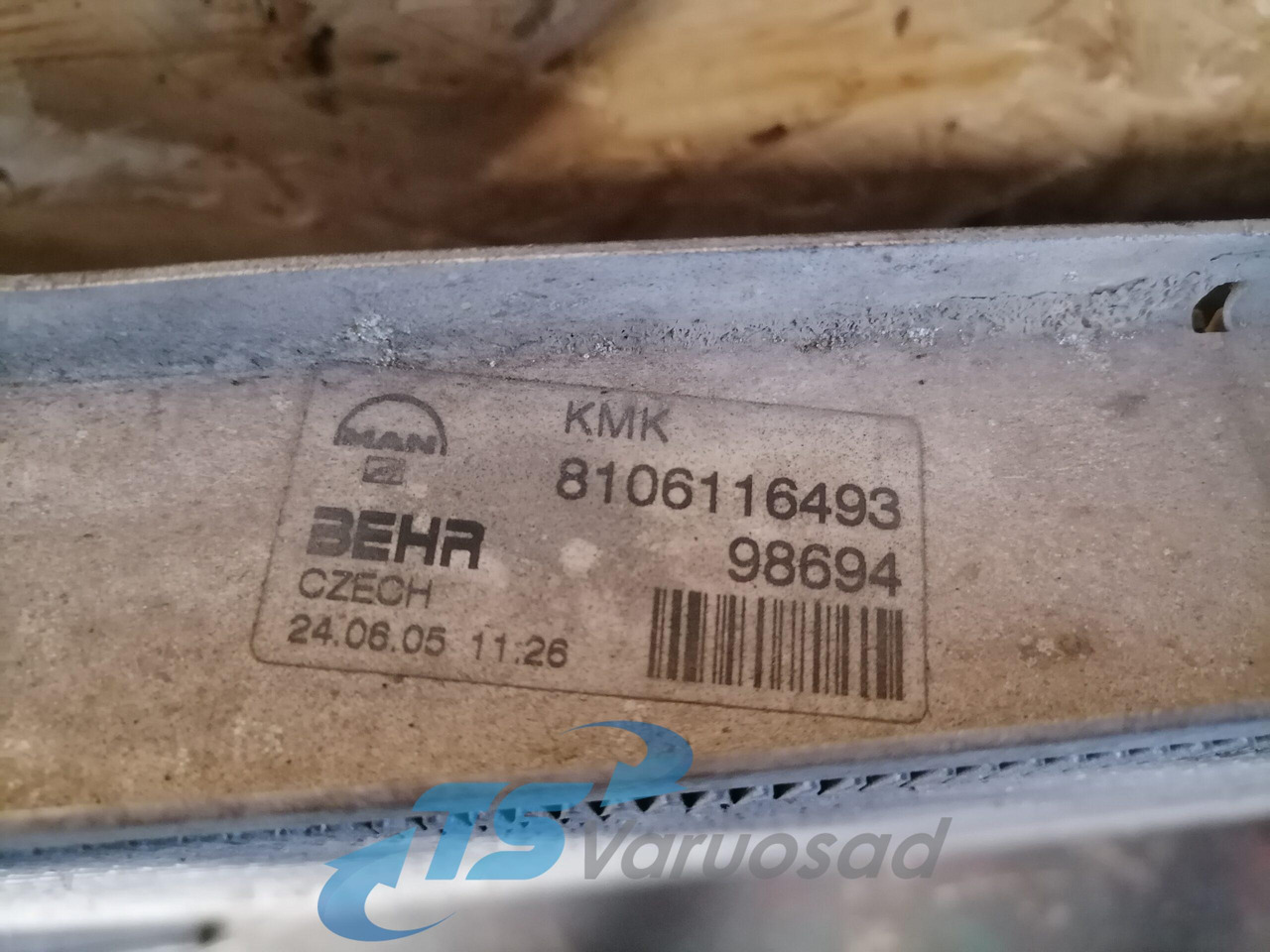 MAN Cooling radiator 8106116493 - Køler for Lastbil: billede 3 MAN Cooling radiator 8106116493 - Køler for Lastbil: billede 3