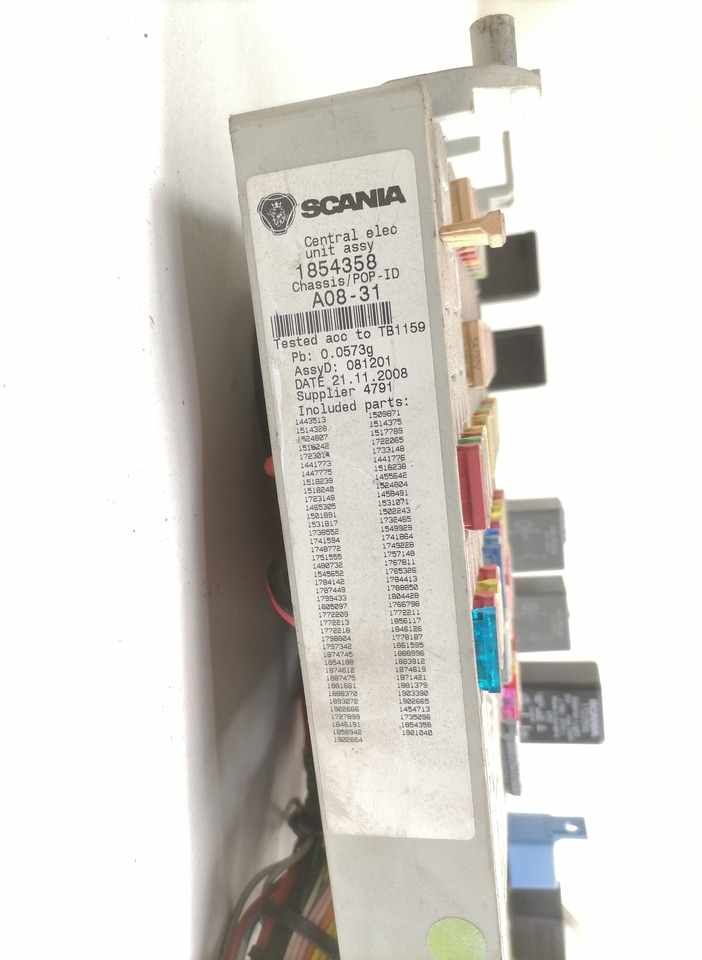 Scania Central electric unit 1854357 - Sikring for Lastbil: billede 3 Scania Central electric unit 1854357 - Sikring for Lastbil: billede 3