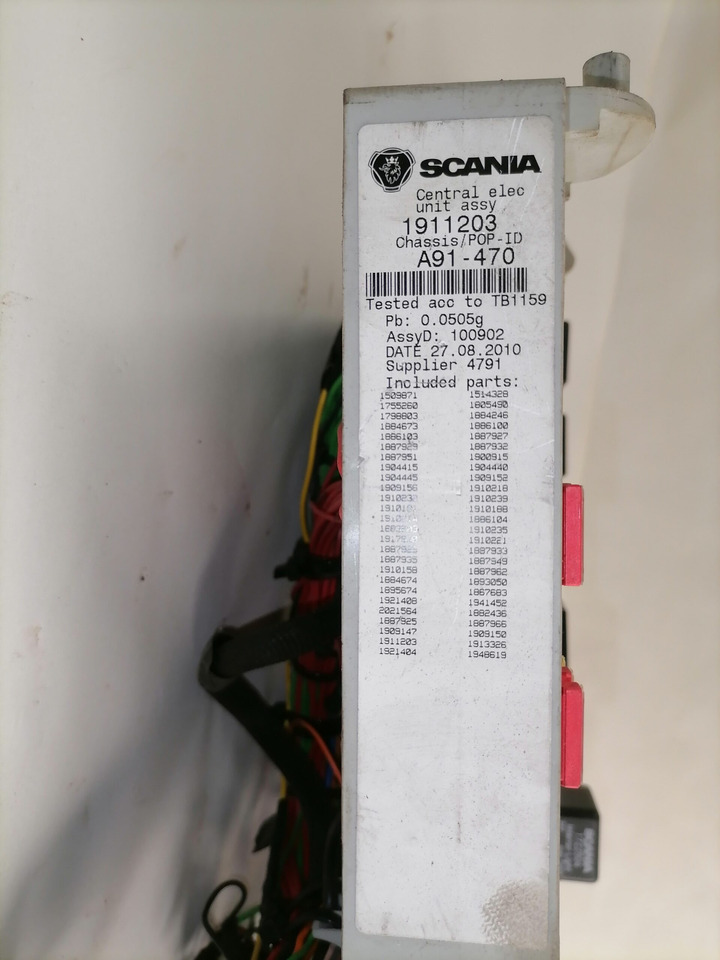 Scania Central electric unit 1911203 - Sikring for Lastbil: billede 3 Scania Central electric unit 1911203 - Sikring for Lastbil: billede 3
