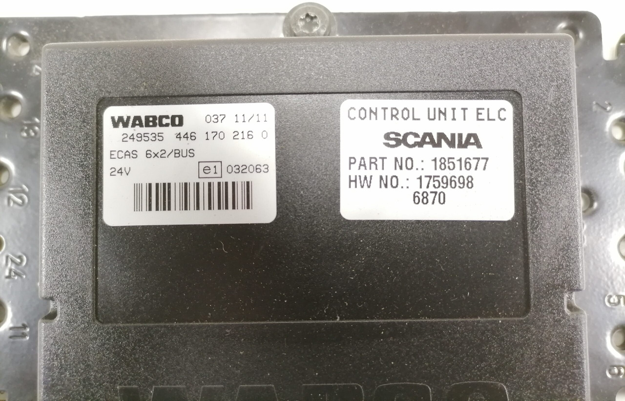 Scania Ecu, ECAS 1851677 - Kontrol blok for Lastbil: billede 3 Scania Ecu, ECAS 1851677 - Kontrol blok for Lastbil: billede 3