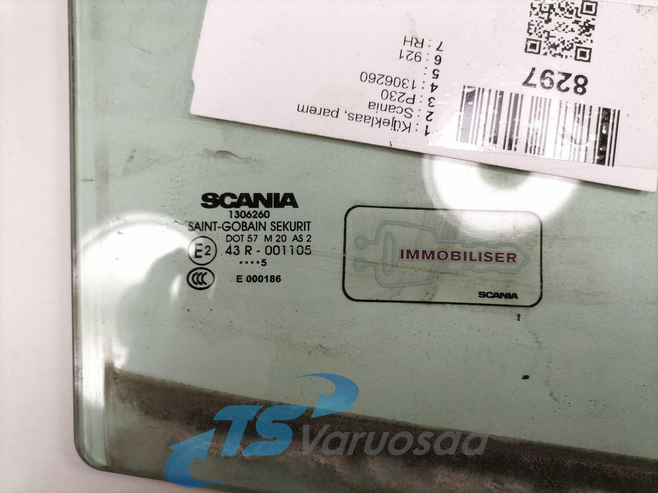 Scania Küljeklaas, parem 1306260 - Vindue og reservedele for Lastbil: billede 2 Scania Küljeklaas, parem 1306260 - Vindue og reservedele for Lastbil: billede 2