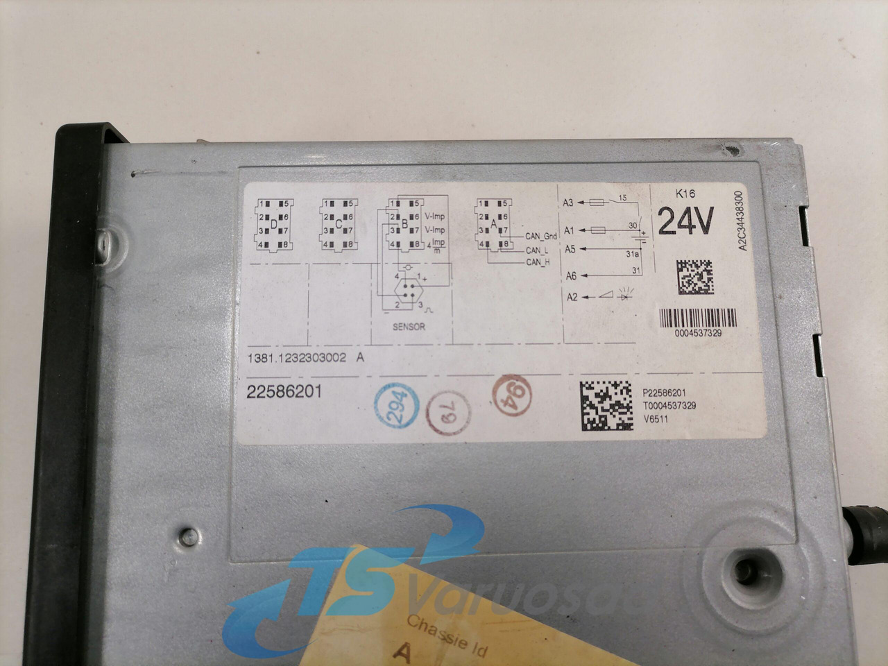 Volvo tachograph 22586201 - Fartskriver for Lastbil: billede 2 Volvo tachograph 22586201 - Fartskriver for Lastbil: billede 2