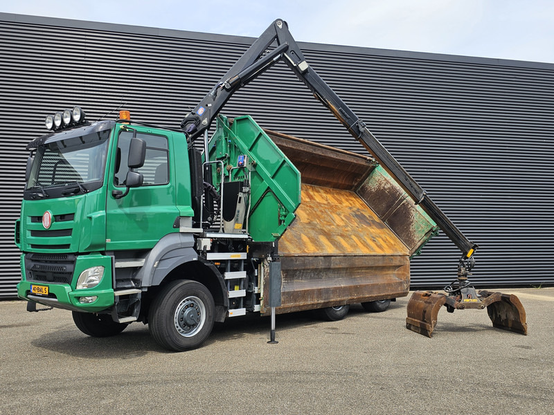 DAF TATRA T158/II 6X6 / HMF Z CRANE + 2 SIDE TIPPER - Tipvogn lastbil, Lastbil med kran: billede 4 DAF TATRA T158/II 6X6 / HMF Z CRANE + 2 SIDE TIPPER - Tipvogn lastbil, Lastbil med kran: billede 4