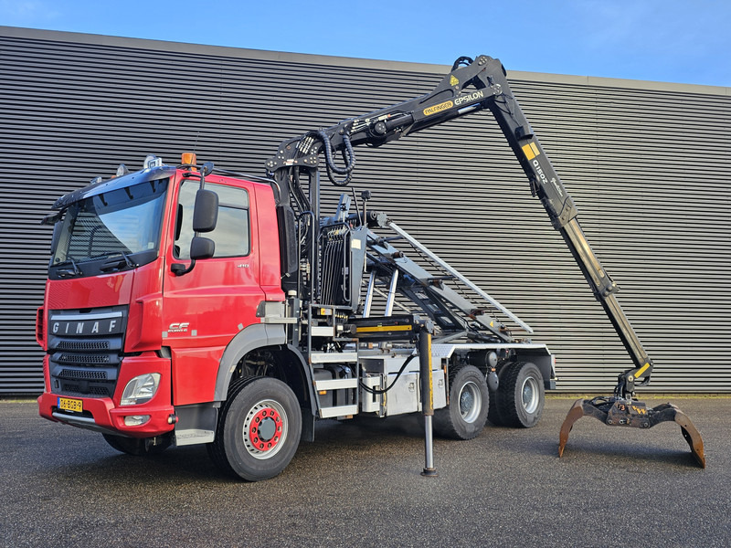 Ginaf CF 410 6x4 / 6x6 / PALFINGER Z KRAAN + NCH CONTAINER SYSTEEM - Lastbil med wirehejs, Lastbil med kran: billede 5 Ginaf CF 410 6x4 / 6x6 / PALFINGER Z KRAAN + NCH CONTAINER SYSTEEM - Lastbil med wirehejs, Lastbil med kran: billede 5