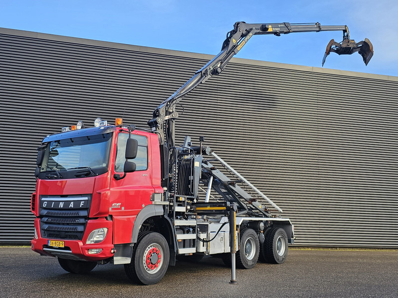 Ginaf CF 410 6x4 / 6x6 / PALFINGER Z KRAAN + NCH CONTAINER SYSTEEM - Lastbil med wirehejs, Lastbil med kran: billede 1 Ginaf CF 410 6x4 / 6x6 / PALFINGER Z KRAAN + NCH CONTAINER SYSTEEM - Lastbil med wirehejs, Lastbil med kran: billede 1