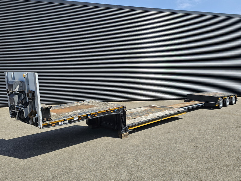 MEUSBURGER MPG 3 / LOW BED / EXTENDABLE / 3 x STEERING AXLE - Nedbygget platform sættevogn: billede 1 MEUSBURGER MPG 3 / LOW BED / EXTENDABLE / 3 x STEERING AXLE - Nedbygget platform sættevogn: billede 1