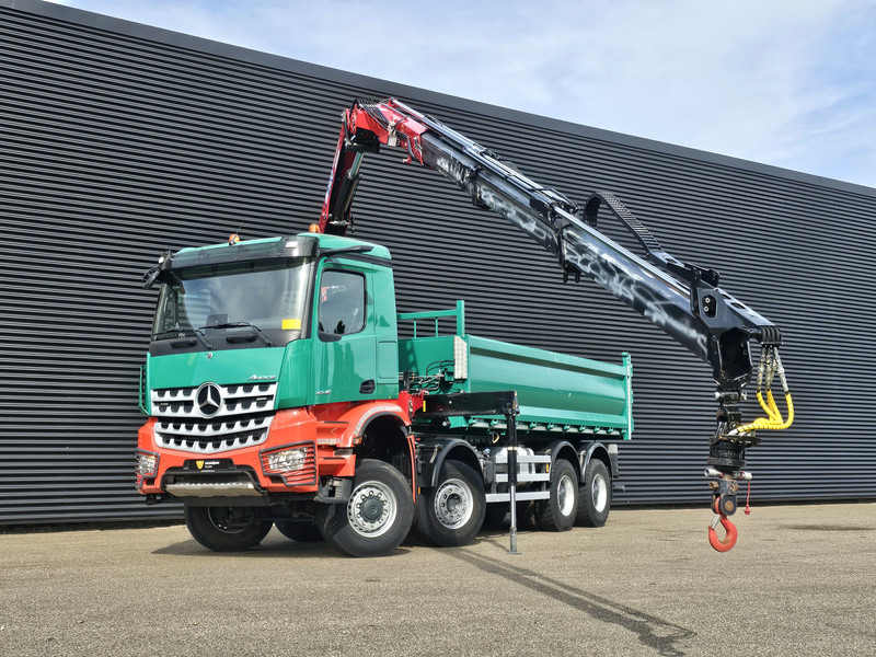 Mercedes-Benz AROCS 4145 / 8X6 / TIPPER + HMF CRANE - Tipvogn lastbil, Lastbil med kran: billede 2 Mercedes-Benz AROCS 4145 / 8X6 / TIPPER + HMF CRANE - Tipvogn lastbil, Lastbil med kran: billede 2