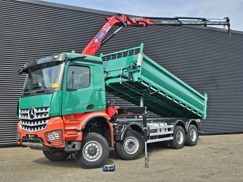 Mercedes-Benz AROCS 4145 / 8X6 / TIPPER + HMF CRANE - Tipvogn lastbil, Lastbil med kran: billede 1 Mercedes-Benz AROCS 4145 / 8X6 / TIPPER + HMF CRANE - Tipvogn lastbil, Lastbil med kran: billede 1