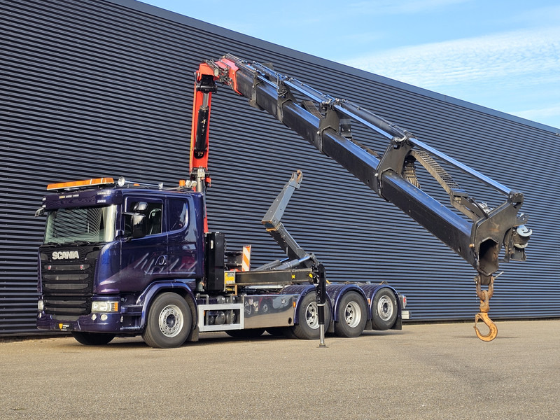 Scania G490 8x4*4 / PALFINGER CRANE + HOOKLIFT - Lastbil kroghejs, Lastbil med kran: billede 3 Scania G490 8x4*4 / PALFINGER CRANE + HOOKLIFT - Lastbil kroghejs, Lastbil med kran: billede 3