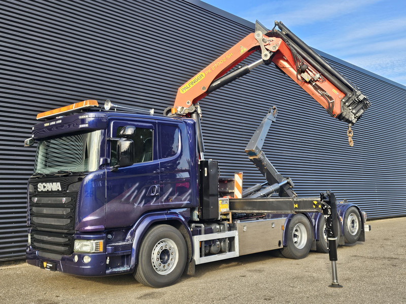 Scania G490 8x4*4 / PALFINGER CRANE + HOOKLIFT - Lastbil kroghejs, Lastbil med kran: billede 4 Scania G490 8x4*4 / PALFINGER CRANE + HOOKLIFT - Lastbil kroghejs, Lastbil med kran: billede 4