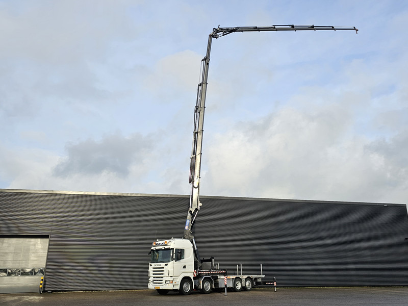 Scania R480 8X2 / HMF 60 t/m + JIB / RETARDER - Lastbil med kran: billede 2 Scania R480 8X2 / HMF 60 t/m + JIB / RETARDER - Lastbil med kran: billede 2