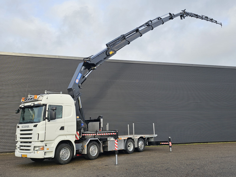 Scania R480 8X2 / HMF 60 t/m + JIB / RETARDER - Lastbil med kran: billede 1 Scania R480 8X2 / HMF 60 t/m + JIB / RETARDER - Lastbil med kran: billede 1
