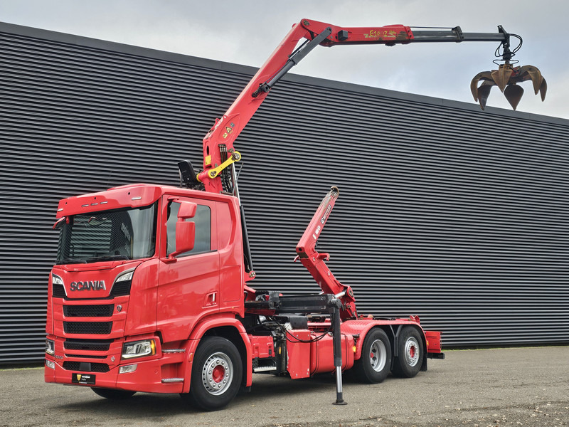 Scania R520 V8 6x2/4 / EPSILON CRANE + HOOKLIFT - Lastbil kroghejs, Lastbil med kran: billede 1 Scania R520 V8 6x2/4 / EPSILON CRANE + HOOKLIFT - Lastbil kroghejs, Lastbil med kran: billede 1