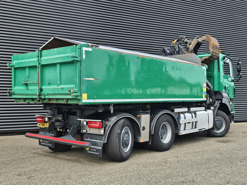 Tipvogn lastbil, Lastbil med kran Tatra T158/II 6X6 / HMF Z CRANE + 2 SIDE TIPPER: billede 10