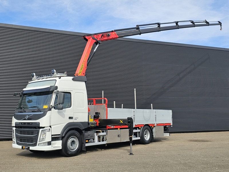 Volvo FM420 4x2 / PALFINGER 18502 - 17 mtr / CRANE / KRAN - Lastbil med lad, Lastbil med kran: billede 1 Volvo FM420 4x2 / PALFINGER 18502 - 17 mtr / CRANE / KRAN - Lastbil med lad, Lastbil med kran: billede 1