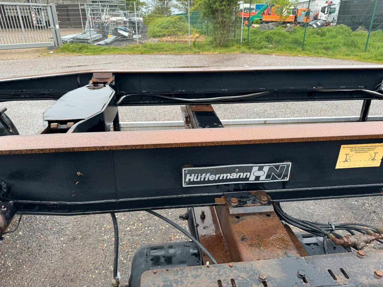 Hüffermann 2 Achs Abrollanhänger mit Schlitten - Kroghejsvogn/ Skip loader anhænger: billede 4 Hüffermann 2 Achs Abrollanhänger mit Schlitten - Kroghejsvogn/ Skip loader anhænger: billede 4