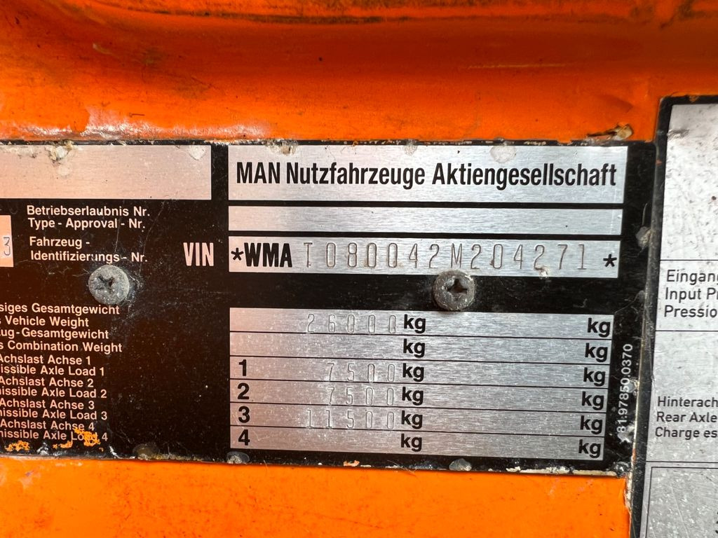 MAN 26.293 6X2 Motor & Getriebe gut MAN 26.293 6X2 Motor & Getriebe gut - Lastbil chassis: billede 2 MAN 26.293 6X2 Motor & Getriebe gut MAN 26.293 6X2 Motor & Getriebe gut - Lastbil chassis: billede 2