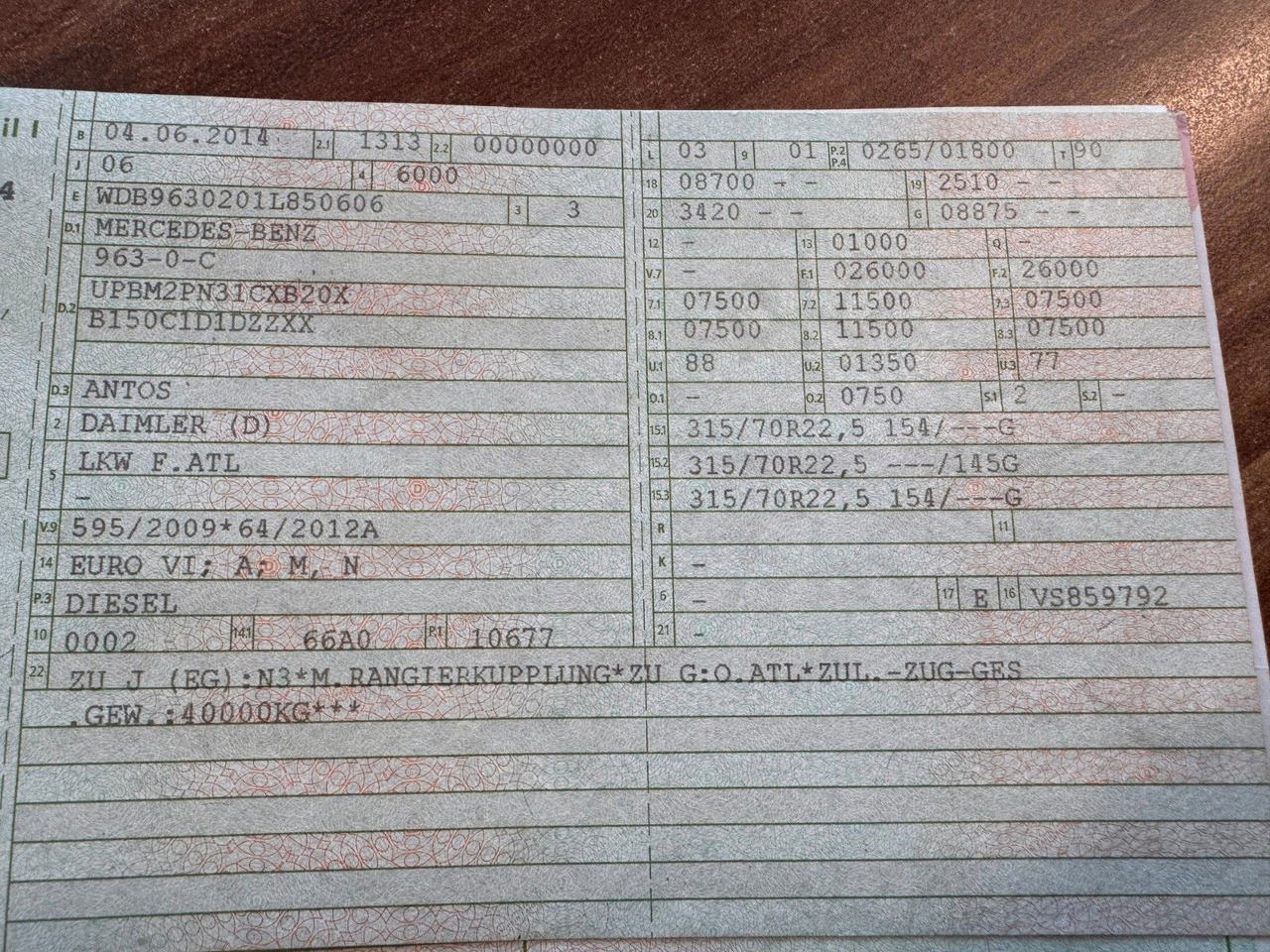 Mercedes-Benz 2536 ADR Valid & kipphydraulik für Gastank - Tankbil: billede 2 Mercedes-Benz 2536 ADR Valid & kipphydraulik für Gastank - Tankbil: billede 2