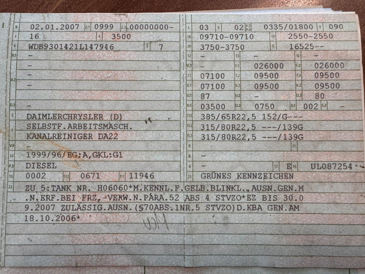 Mercedes-Benz 2646 6X4 Hellmers Saug Druck Spülwagen Retarder - Slamsugemaskine: billede 3 Mercedes-Benz 2646 6X4 Hellmers Saug Druck Spülwagen Retarder - Slamsugemaskine: billede 3