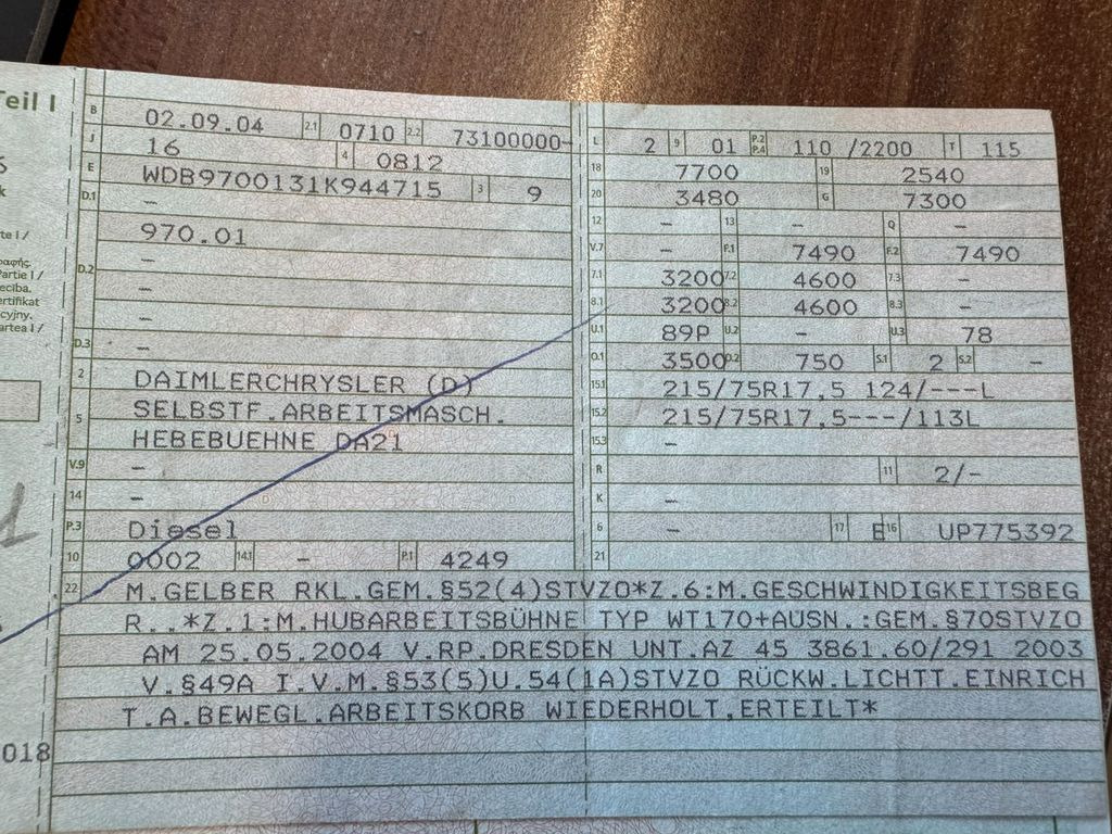 Mercedes-Benz 815 4x2 Hubarbeitsbühne Wumag 170 high 17 m - Lastbil med mandskabslift, Varebil: billede 2 Mercedes-Benz 815 4x2 Hubarbeitsbühne Wumag 170 high 17 m - Lastbil med mandskabslift, Varebil: billede 2