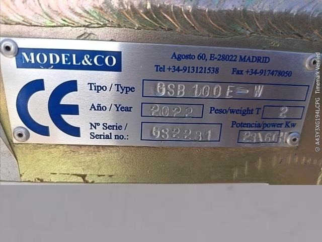 Modelco GSB100 F-W - Bygningsudstyr: billede 2 Modelco GSB100 F-W - Bygningsudstyr: billede 2