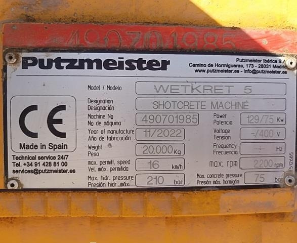 Putzmeister WETKRET5 - Betonpumpe: billede 5 Putzmeister WETKRET5 - Betonpumpe: billede 5