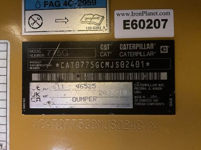 CAT 775G - Lastbildumper: billede 5 CAT 775G - Lastbildumper: billede 5