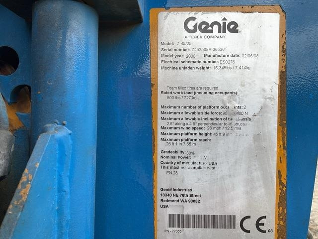 Genie Z45/25 - Bomlift: billede 5 Genie Z45/25 - Bomlift: billede 5