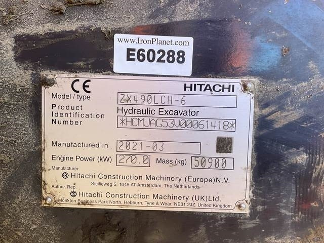 Hitachi ZX490LCH-6 - Bæltegravemaskine: billede 5 Hitachi ZX490LCH-6 - Bæltegravemaskine: billede 5