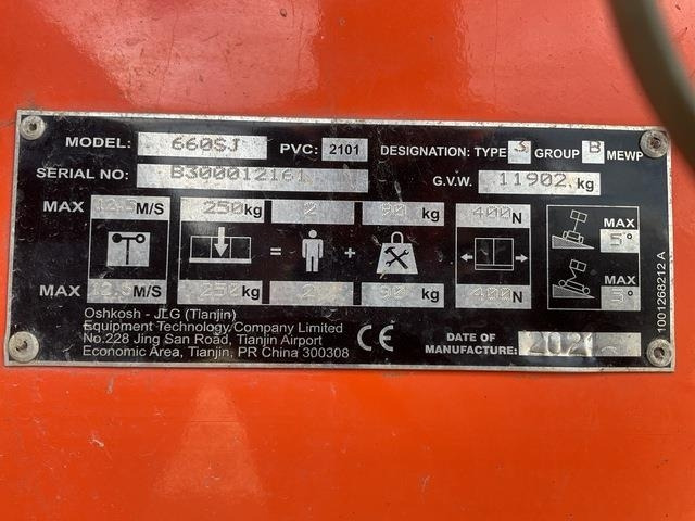 JLG 660SJ - Teleskoplift: billede 5 JLG 660SJ - Teleskoplift: billede 5