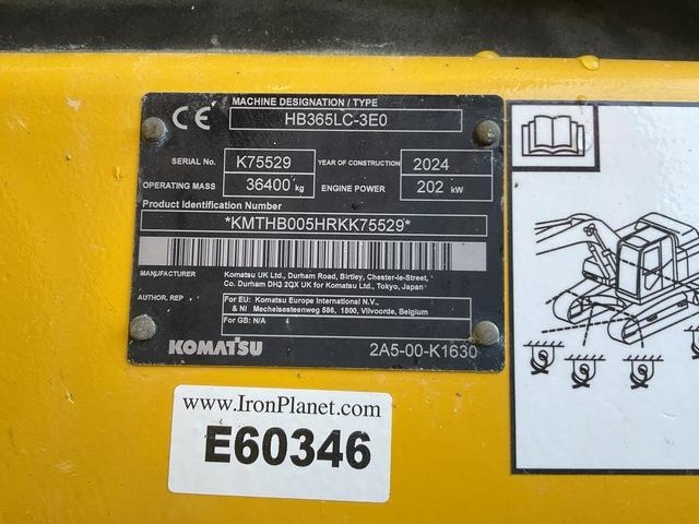 Komatsu HB365LC-3E0 - Bæltegravemaskine: billede 5 Komatsu HB365LC-3E0 - Bæltegravemaskine: billede 5