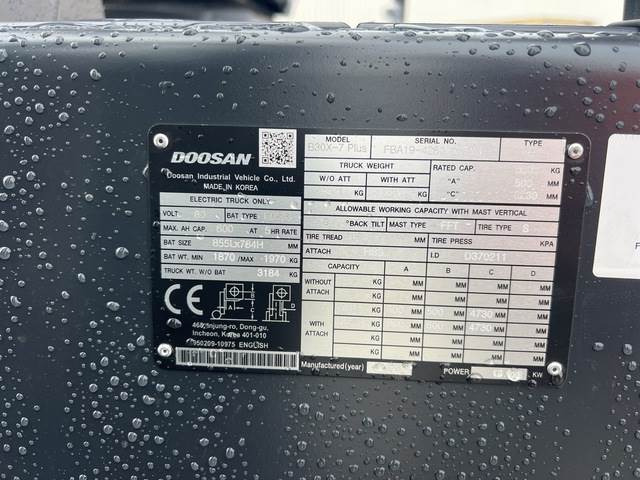 Doosan B30X-7 PLUS - El gaffeltruck: billede 5 Doosan B30X-7 PLUS - El gaffeltruck: billede 5